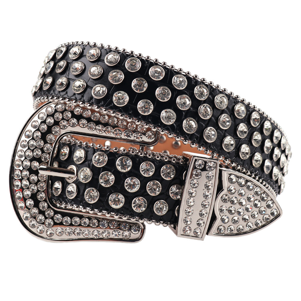 Rivet Rhinestone Belt