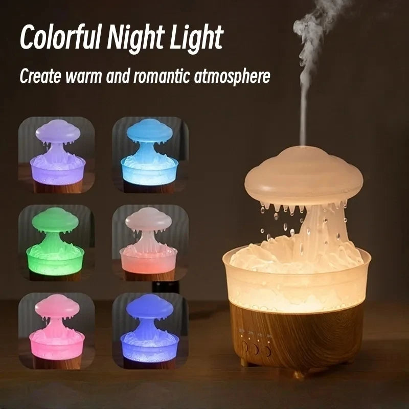 Rain Cloud Humidifier with Water Drop Sound