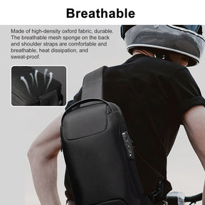 Anti-Theft Shoulder Bag for Men