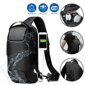 Anti-Theft Shoulder Bag for Men