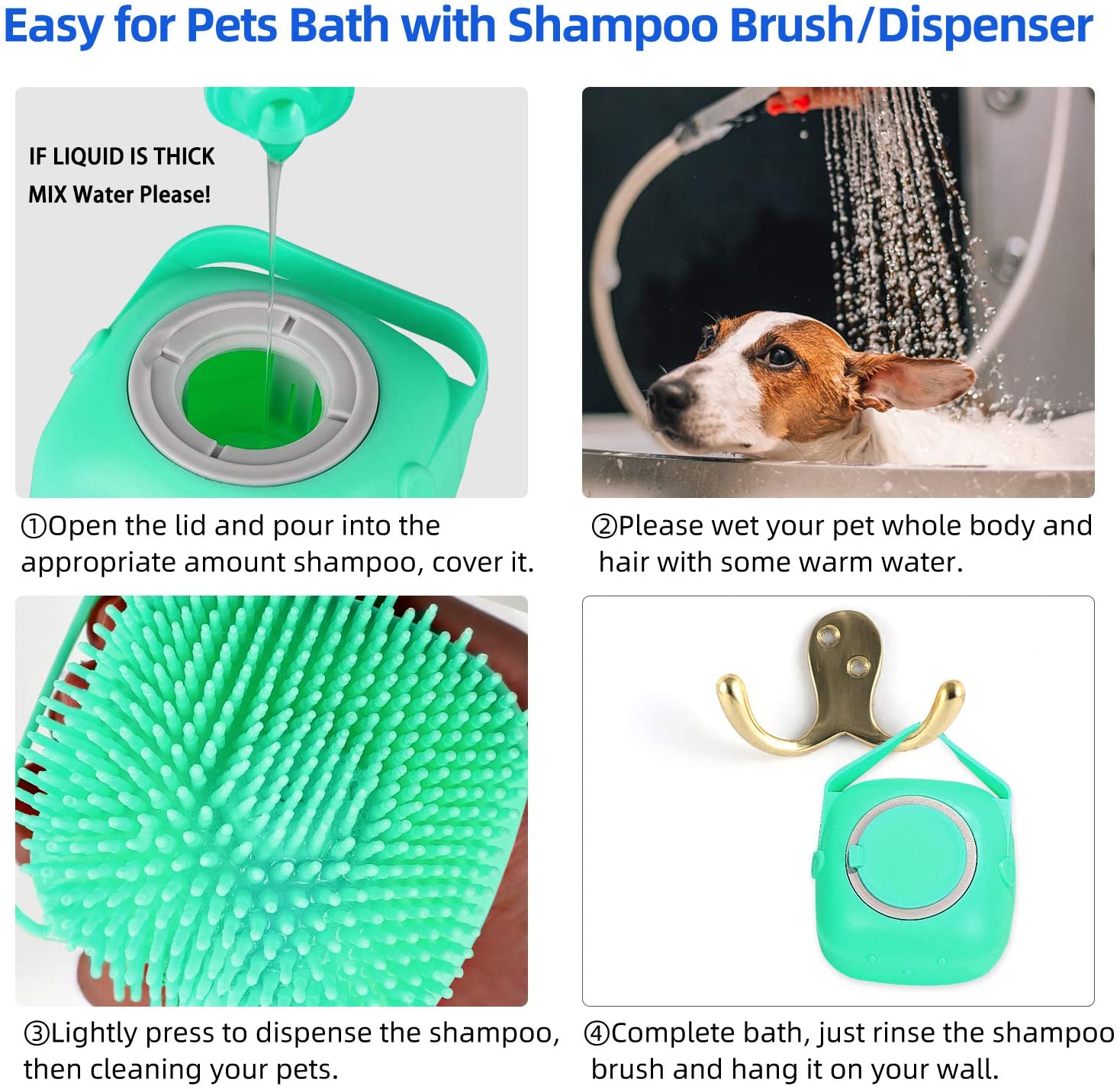 Easy-to-Clean Dog and Cat Brushes