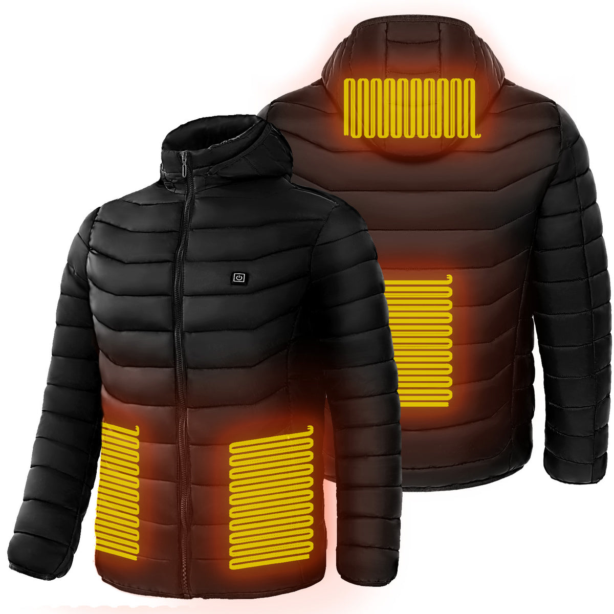 Insulated Hood Windbreaker Jacket For Men's