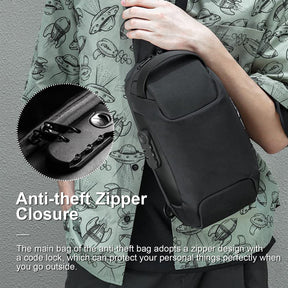 Anti-Theft Shoulder Bag for Men