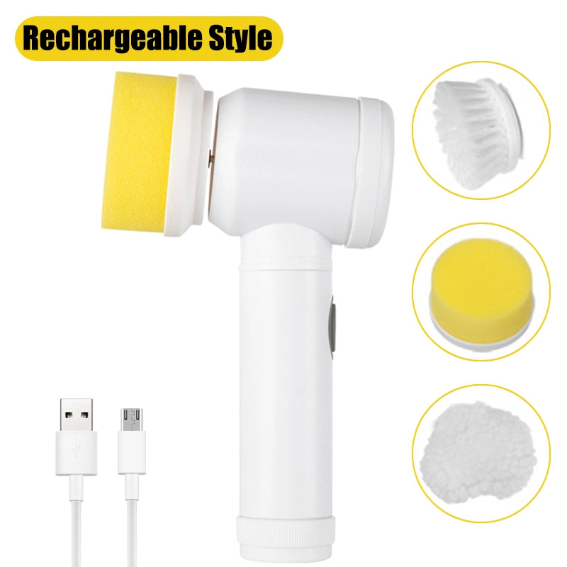 Rechargeable 5 In 1 Cleaning Brush